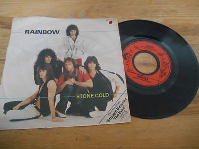 7'' Rock Rainbow - Stone Cold / Rock Fever (2 Song) POLYDOR Deep Purple