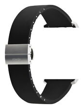 Kompatibel zu Xemex X-Tide: 22mm Echt-Kautschuk-Uhrband Genuine Rubber Strap