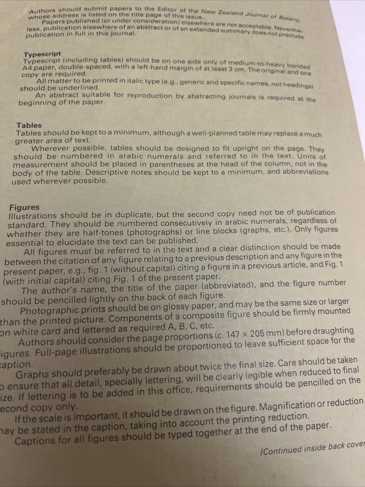 New Zealand Journal Of Botany, Reproduction In Flowering Plants