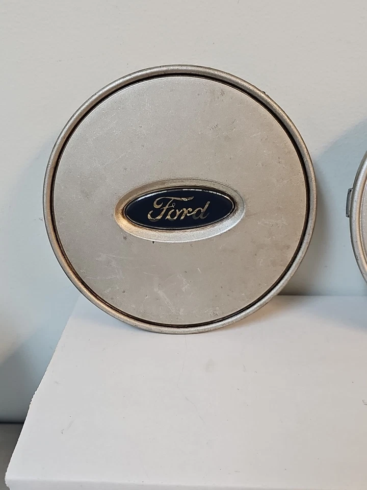 Ford Taurus 1986-1991 OEM 14" rueda tapa central plateada E6dc-1A096-AA Foto 2 de 4