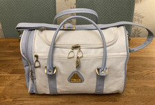 Vintage Head St. Moritz White & Blue Holdall Gym Bag Rare Find in this Condition