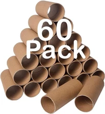 60 Pack Craft Rolls - Thick Cardboard Tubes for - Round 60 PACK 