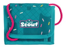 Scout Brustbeutel Geldbörse Happy Confetti petrol hellgelb Neu