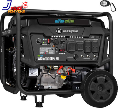 12500 Peak Watt EFI Dual Fuel Home Backup Portable Generator Remote Electric Sta