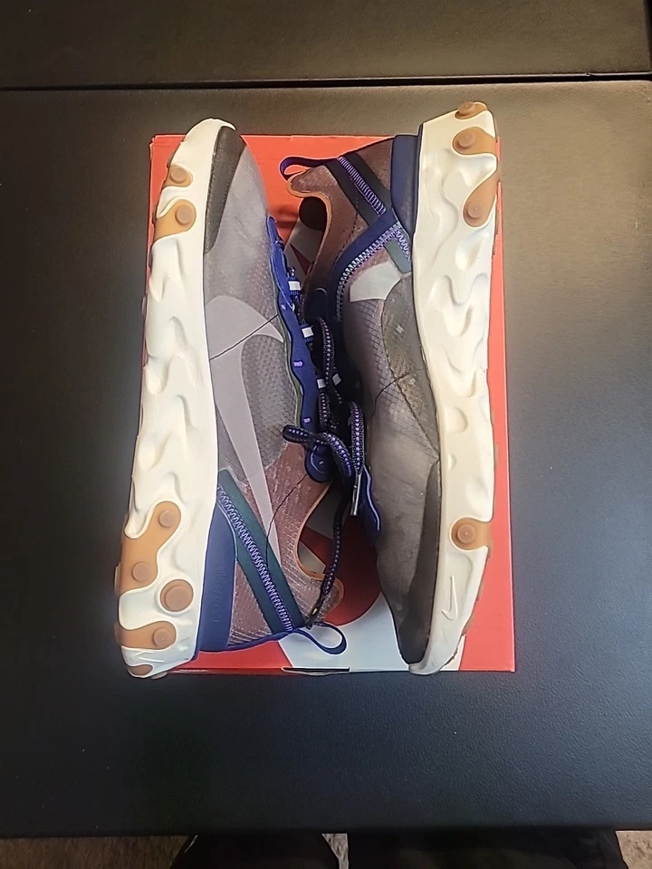 Nike React Element 87 Dusty Peach Men's Size 11 New Running Shoes - Image 4 of 4