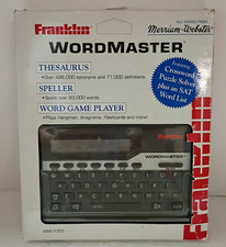 Franklin Word Master Wordmaster Deluxe Dictionary Thesaurus game WM-1000 Vintage