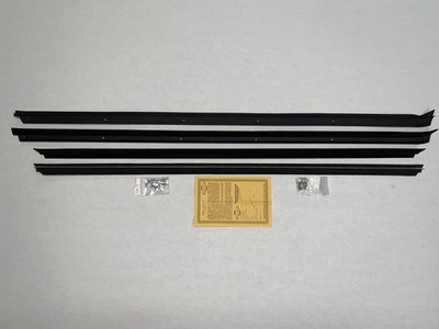 Window Sweeps Weatherstrip for 1978-79 Mopar Magnum Black Left Right 4 pieces