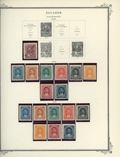 ECUADOR Scott Specialty Album Page Lot #2 - SEE SCAN - $$$