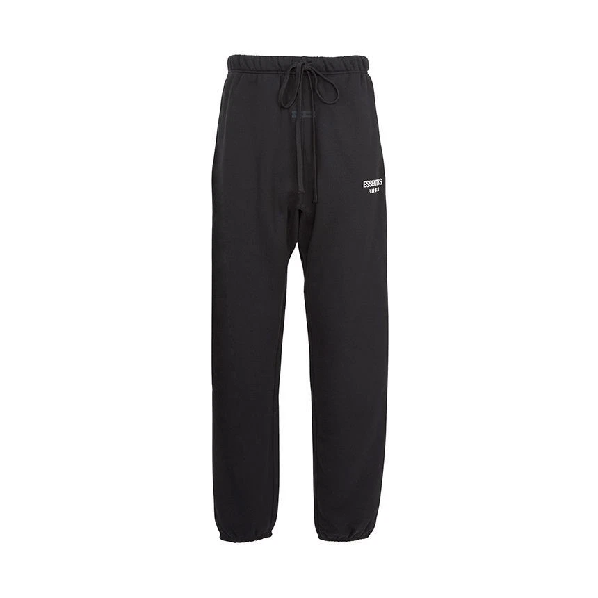 FEAR OF GOD ESSENTIALS Felpa uomo in pile Fear of God Essential JET BLACK 140631513