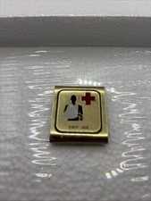 1970s BSA Boy Scouts of America Metal Skill Belt Award VTG Gold Tone FIRST AID