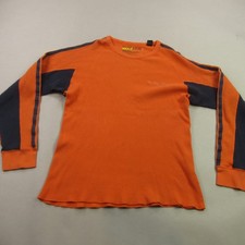 Polo Ralph Lauren Shirt Mens Large Crew Neck Sweater Long Sleeve Orange Casual