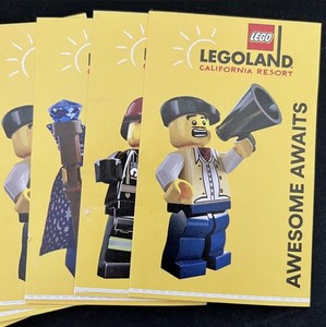 Legoland ,Sea Life and water Park California Hopper Ticket Adult/Child EXP 7/14
