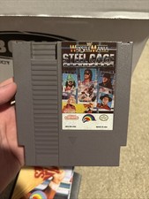 WWF Wrestlemania Steel Cage Challenge Nintendo NES with Poster