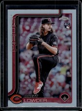 2025 Topps Chrome Rhett Lowder #147 Silver Refractor RC Cincinnati Reds