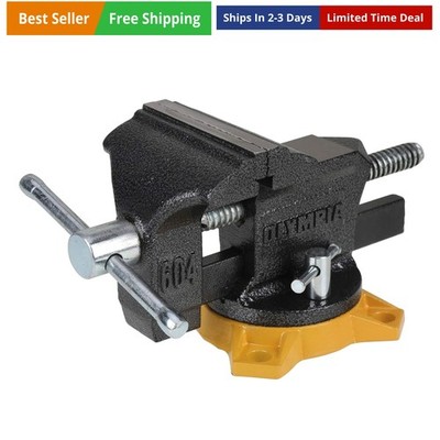 38-604 Bench Vise, Workshop Series, 4-Inch, gray