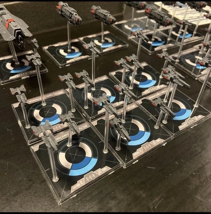 HALO Fleet Battles UNSC Core Box Starter Fleet Spartan Games Lot Painted - Image 2 of 4