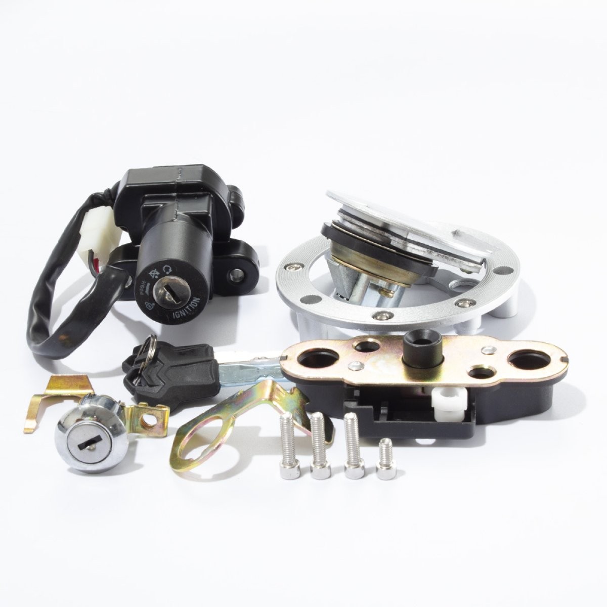 Lock Set Complete for SK125-K Ignition Key Switch Street Motorcycle Black KIT