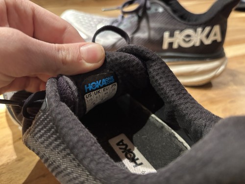 FREE SHIPPING! Hoka One Womens Clifton 9 Black Running Shoes Sneakers Size 11B - Picture 8 of 9