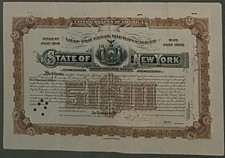 State New York Bond Canal Improvement 07.1910 - 07.1960 4% 5.000 USD