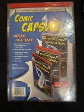 Silver Age Size ComicCapsule - RED - (Fits Your Bagged Comic Perfectly!)