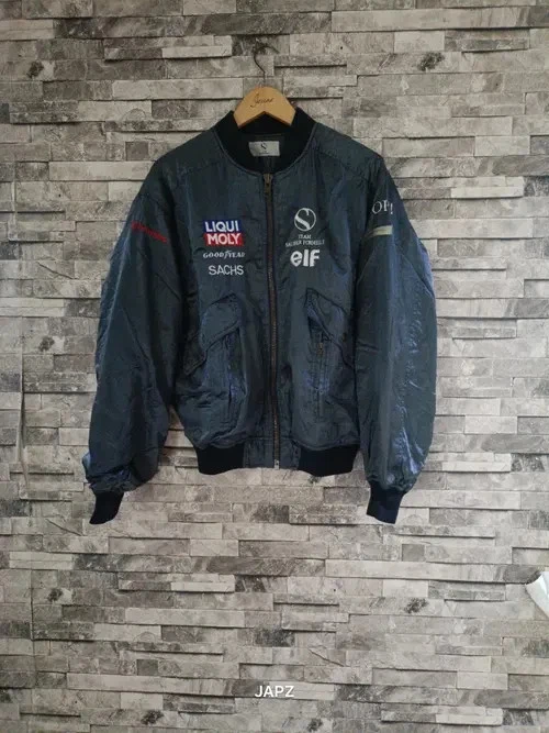 Vtg 1993 Team Sauber F1 Debut Season Lighthouse Crew Jacket - Sz L