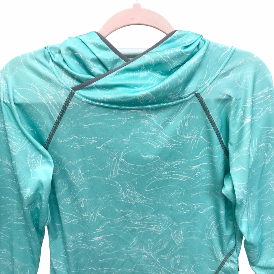 Patagonia Parasol Capucha Lámpara Luces Curvado Azul Ligero Manga Larga Talla M Foto 4 de 4