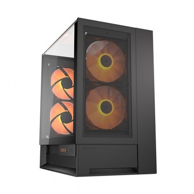 COUGAR OmnyX Mid-Tower ATX Panoramic PC Case, Tempered Glass Design