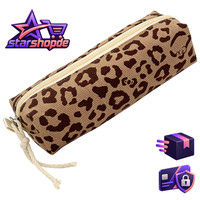 FedermäPpchen MäDchen Aesthetic ReißVerschluss Leopardendruck FüR Schule BüRo