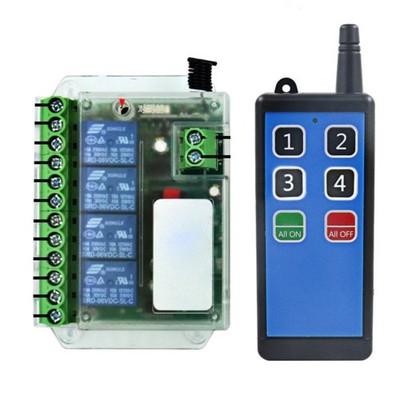 Jogging 4 Channels 110V-275V Module Universal Remote Control Switch Relay