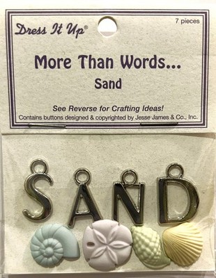 More Than Words - Sand, scrapbook embellishments - Dress it Up 3107