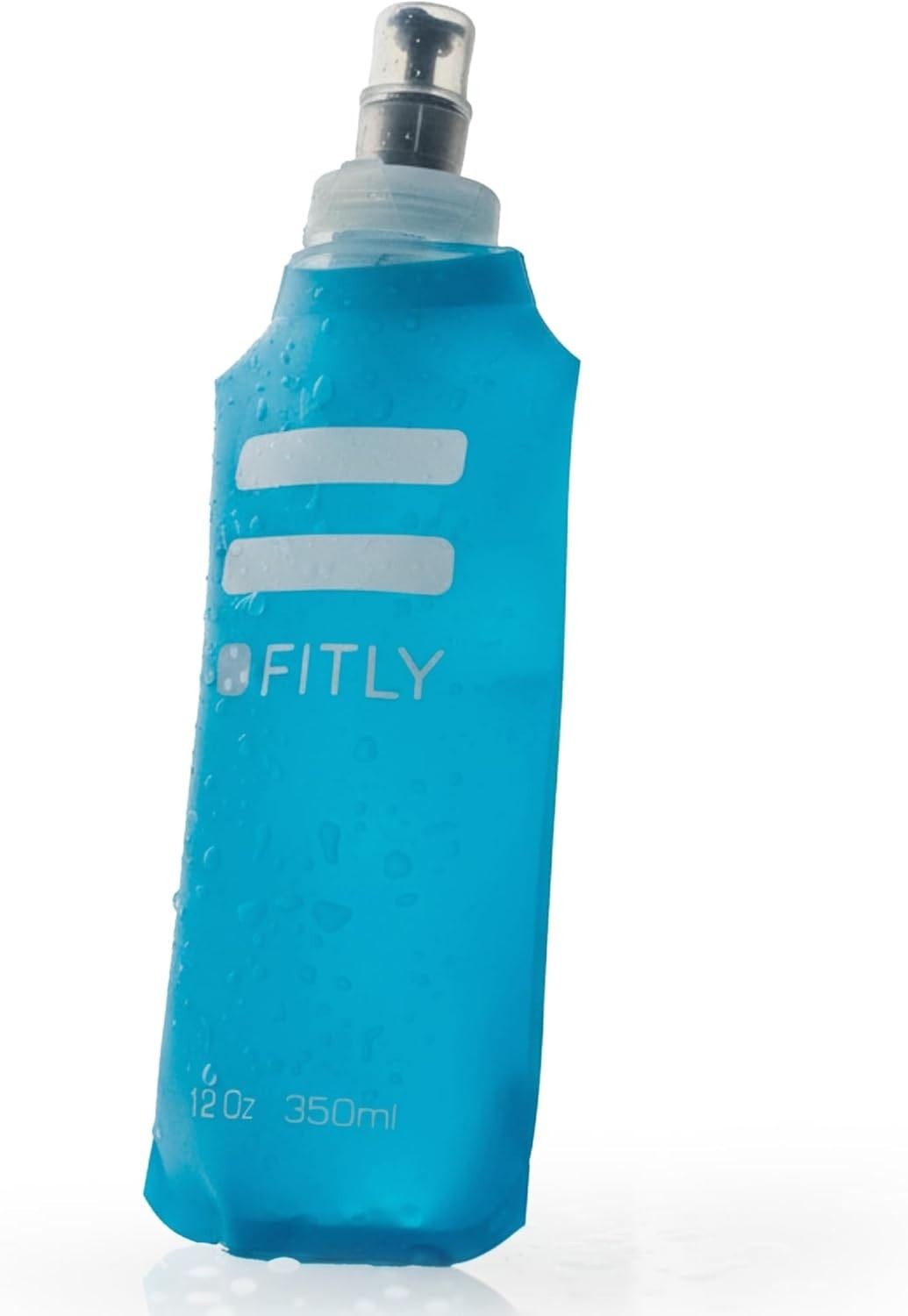 Soft Flask - 12 oz (350 ml)- Shrink As You Drink Pocket Soft Water Bottle for...