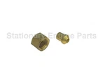 Brass 1/4" BSP Nut & 1/4" Solder Nipple For Making Copper Fuel Pipes