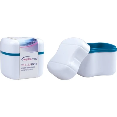 WELLSAMED GMBH wellsamed Prothesen Reinigungsbox Aufbewahrungsbox, 3-teilig