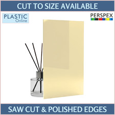 Cream Acrylic Sheets | Cut To Size Perspex Plastic Panels | Cast Cream 128