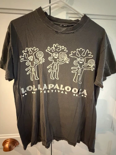 LOLLAPALOOZA Shirt & Ticket Stub BUNDLE Enumclaw WA 1990s vintage concert t-shirt, vintage, single stitch, B+ condition