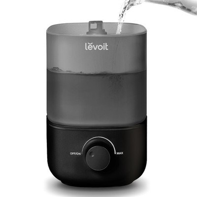 LEVOIT Classic 160 Top-Fill Ultrasonic Cool Mist Humidifier, 2.5L, Black 