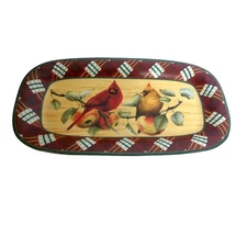 Vintage Lenox Winter Greetings By Catherine McClung Tartan Rectangle Platter