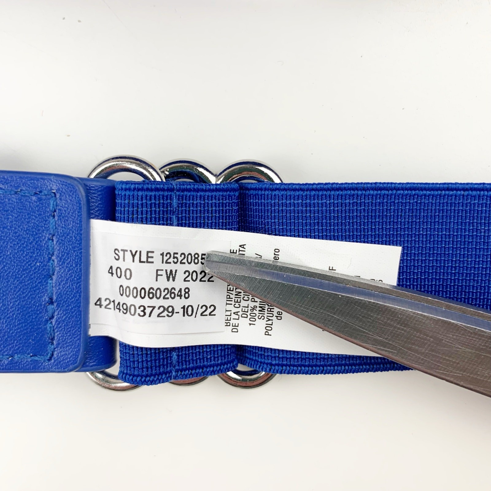 Under Armour Kids' Youth Baseball Belt Blue Stretchy Elastic Adjustable One Size thumbnail 4