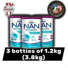 X3 INFANT FORMULA NAN 2 OPTIMAL-PRO 6-12 MONTHS 1.2kg