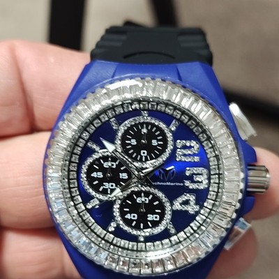 TechnoMarine Cruise Jellyfish  Chronograph Blue Dial Water-Resistant Wristwatch