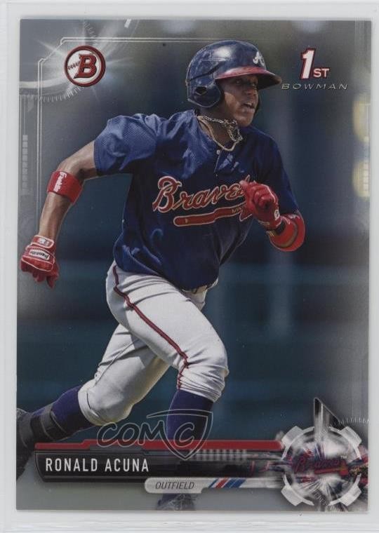 2017 Bowman Prospects Silver 443/499 Ronald Acuna Jr Ronald Acuna #BP127 1bk5