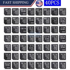 40 pcs Capacity Sticker FOR DELL DXD9H X7K8W 14th gen hard disk tray Caddy