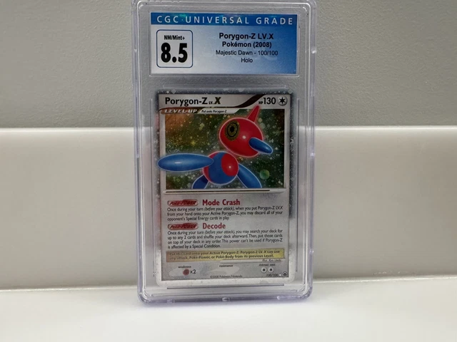 2008 Porygon-Z LV.X #100/100 DPP Majestic Dawn Holo CGC 8.5 NM-MT+ Pokémon