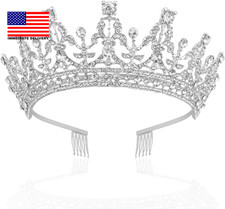 Silver Tiaras and Crowns - Women'S Hair Accessories for Wedding, Prom, Bridal Pa