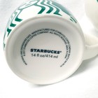 STARBUCKS 2017 Limited Edition LARGE MERMAID LOGO Mug Set Of 2 (14oz.) NEW!!  — photo 8