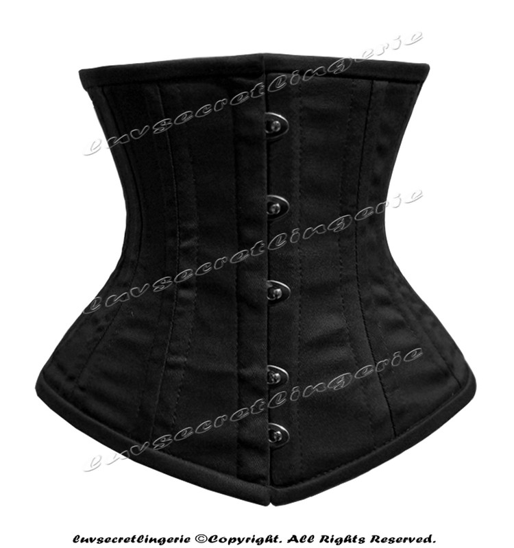 Heavy Duty 26 Double Steel Boned Waist Training Underbust Tight Shaper Corset XS