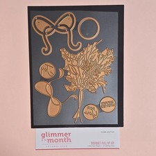 Spellbinders BOUQUET FULL OF JOY Glimmer Hot Foil Plate Die Set GOM-OCT23