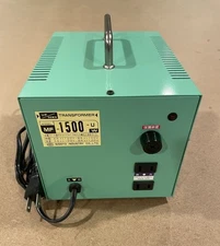 NISSYO Industries Co. LTD. Transformer  MF-1500 120v to 100v Made In Japan. 