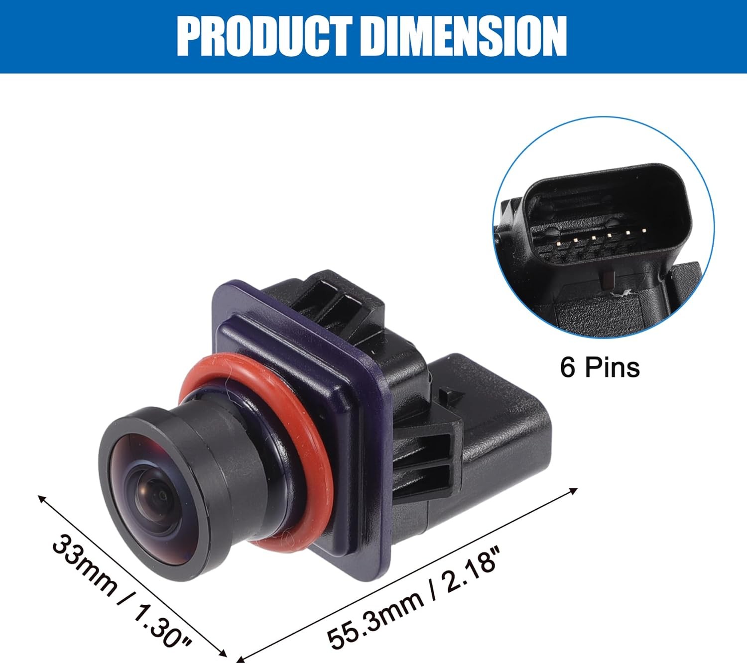 ACROPIX Car Rear View Back Up Camera Wide Angle Park Assist Reverse Black 