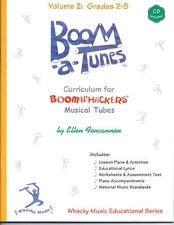BOOM-A-TUNES,VOLUME 2 MUSIC BOOK/CD BOOMWHACKERS MUSICAL TUBES BRAND NEW ON SALE
